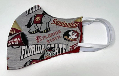 Florida State University Seminoles Adult Face Mask Washable Reusable Double Sided Cotton Face Covering