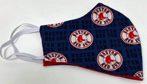 Adult Red Sox Face Mask Washable Reusable Double Cotton