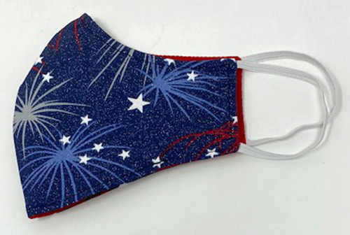 Child Face Mask Sparkle Fireworks Double Sided Kid Reusable Washable