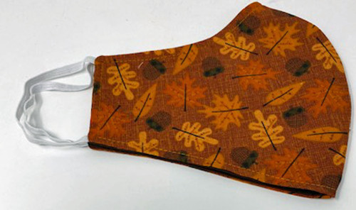 Adult Face Mask Autumn Leaves Washable Reusable Face Shield  Double Cotton