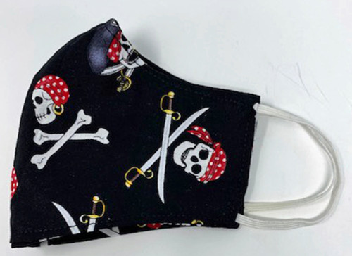 Pirate Adult Face Mask Washable Reusable Double Sided Cotton Face Covering