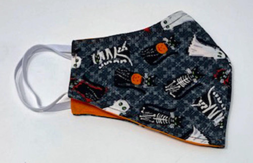 Adult Face Mask Halloween Print Washable Reusable