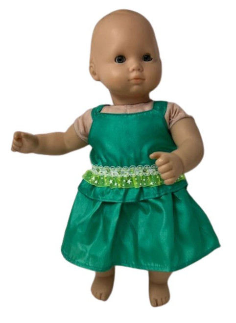 Doll Clothes Superstore Green Sundress Fits 15-16 Inch Baby Dolls