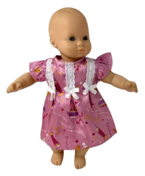 Doll Clothes Superstore Ice Cream Print Nightgown Fits 15-16 Inch Baby Dolls