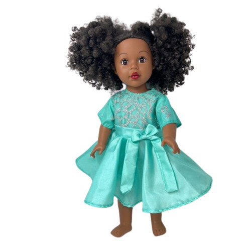 Doll Clothes Superstore Mint Sparkle Party Dress Fits 18 Inch Girl Dolls  Like American Girl Our Generation My Life Dolls