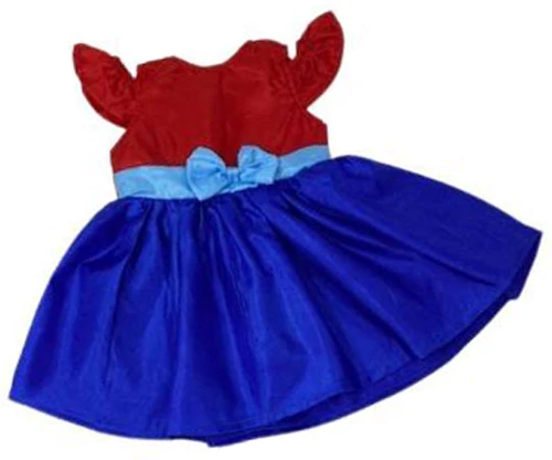 Striking Dress In Bright Red Blue Fits 18 Inch Girl Dolls Like American Girl Our Generation