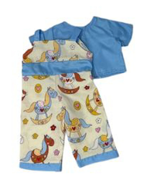 Doll Clothes Superstore Rocking Horse Print Overalls Fit 18 Inch Girl Dolls Like Our Generation American Girl My Life Dolls