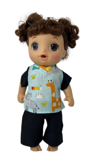 Doll Clothes Superstore Zoo Print Scrubs Fit 14 Inch Baby Alive And Little Baby Dolls