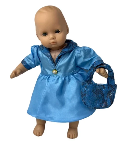 Doll Clothes Superstore Blue Spring Coat Fits 14-15 Inch Baby Dolls