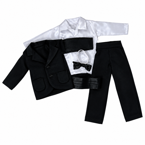 Black Tuxedo Fits Barbie's Friend Ken And GI Joe