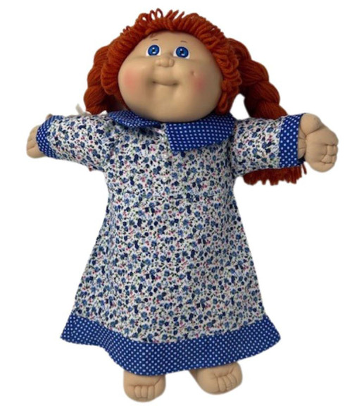 Doll Clothes Superstore Floral School Dress Fits15 - 16 Inch Cabbage Patch Kid Dolls