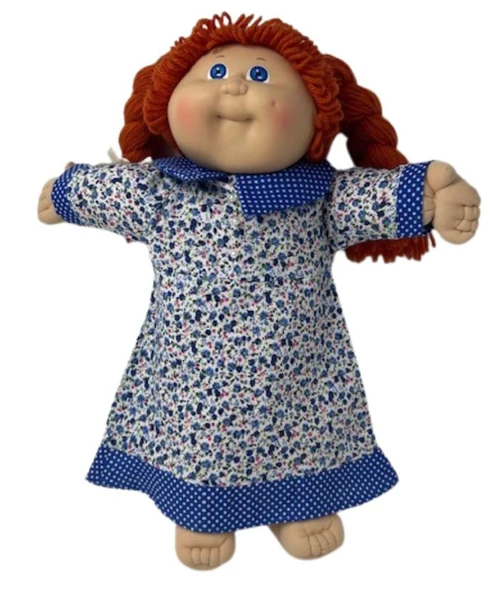 Doll Clothes Superstore Floral School Dress Fits15 - 16 Inch Cabbage Patch Kid Dolls