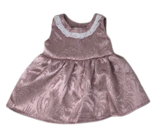 Doll Clothes Superstore Handmade Mauve Brocade Dress Fits 15-16 Inch Cabbage Patch Kid Dolls