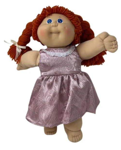 Doll Clothes Superstore Handmade Mauve Brocade Dress Fits 15-16 Inch Cabbage Patch Kid Dolls