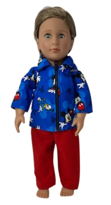 Doll Clothes Superstore Handmade Mouse Print Jacket And Pants Fits Our Generation American Girl And My Life Dolls