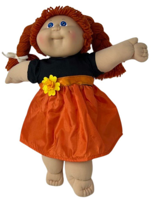 Doll Clothes Superstore Handmade Doll Dress Halloween Colors Fits 14 - 15 Inch Cabbage Patch Kid Dolls