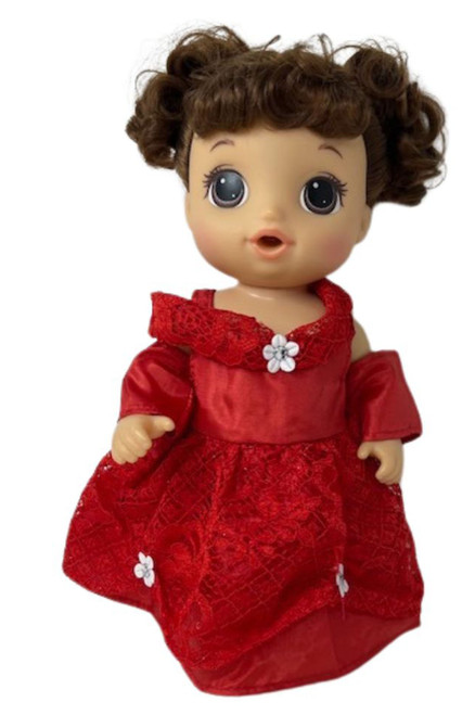 Doll Clothes Superstore Handmade Red Princess Dress Fits 14 Inch Baby Alive And Little Baby Dolls