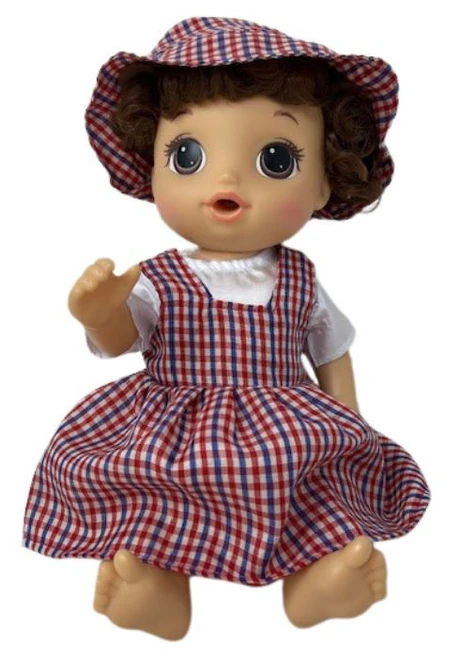 Handmade School Uniform Fits 14 Inch Baby Alive And Little Baby Dolls