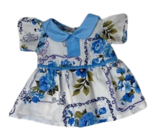 Doll Clothes Superstore Handmade Blue Flower Dress Fits 15-16 Inch Cabbage Patch Kid Dolls