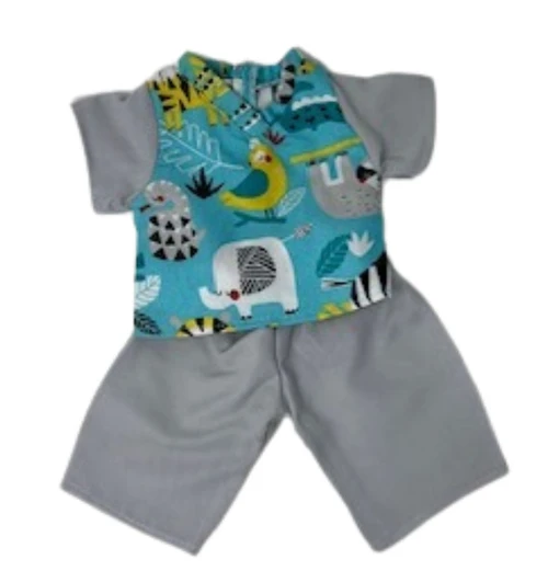 Jungle Animals Scrubs Fit 14 Inch Baby Alive And Little Baby Dolls
