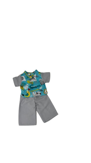 Doll Clothes Superstore Handmade Doll Scrubs With Safari Pint Fit 15 Inch Baby Dolls