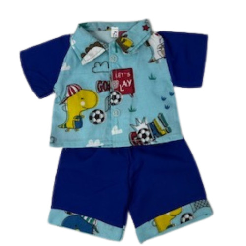 Soccer Print Short Set Fits 15 Inch Cabbage Patch Kid Dolls