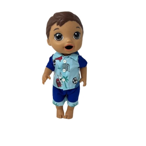 Doll Clothes Superstore Handmade Soccer Print Doll Clothes Fit 12 Inch Baby Alive And Little Baby Dolls