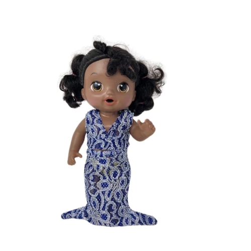 Handmade Mermaid Outfit Fits 14 Inch Baby Alive And Little Baby Dolls.