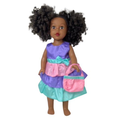 Doll Clothes Superstore Handmade Tri Color Ruffle Dress For Our Generation American Girl and My Life Dolls