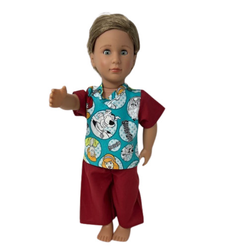 Doll Clothes Superstore Handmade Scooby Outfit For 18 Inch Boy And Girl Dolls And Cabbage Patch Kids
