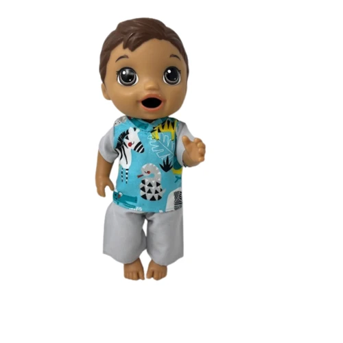 Handmade Scrubs With Safari Animals Fits 12 Inch Baby Alive And Little Baby Dolls