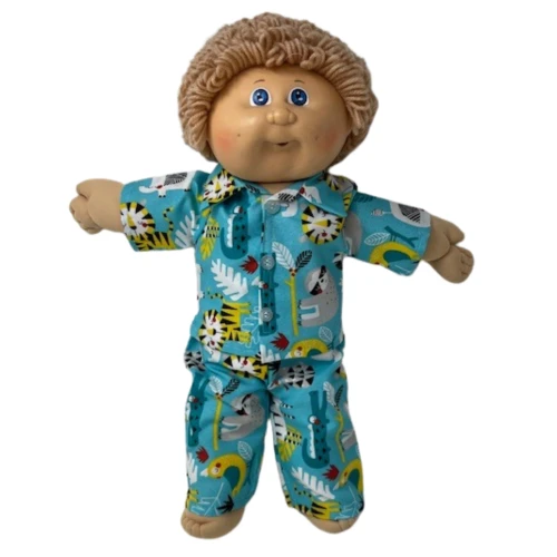 Handmade Safari Pajamas Fit Cabbage Patch Kid Dolls
