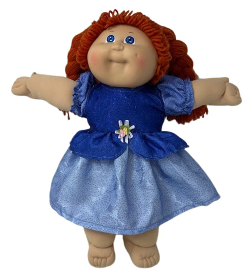 Doll Clothes Superstore Blue Princess Dress Fits 15-16 Inch Cabbage Patch Kid Dolls