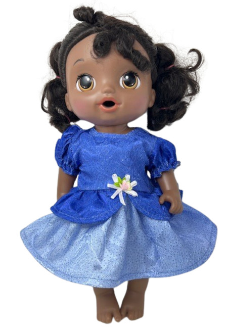 Doll Clothes Superstore Handmade Blue Princess Dress Fits 14 Inch Baby Alive And Little Baby Dolls