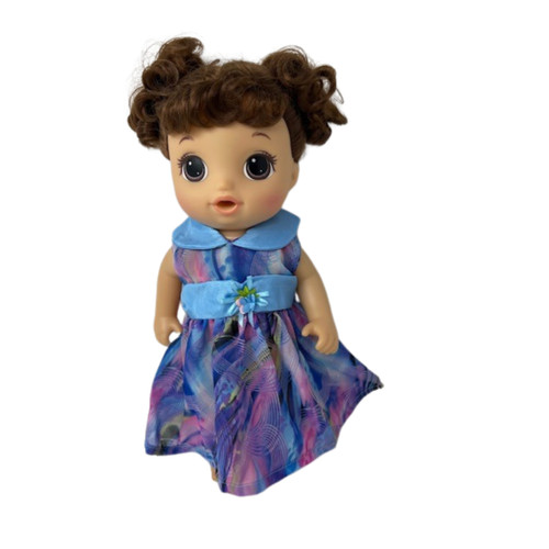 Doll Clothes Superstore Handmade Splash Print Dress Fits 14 Inch Baby Alive And Little Baby Dolls