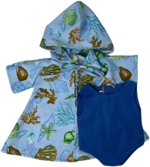 Doll Clothes Superstore Handmade Bathing Suit And Cover Up Fits 15-16 Inch Cabbage Patch Kid Dolls