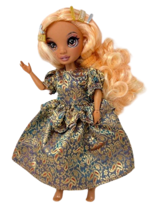 Doll Clothes Superstore Brocade Gown Compatible With LOL OMG And Rainbow High Fashion Dolls