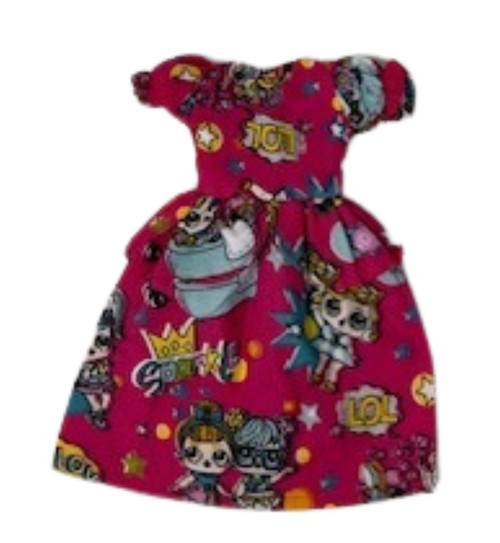 Handmade Long Dress Compatible With LOL OMG And Rainbow High Fashion Dolls