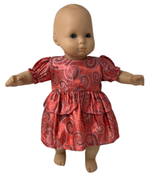 Doll Clothes Superstore Handmade Salmon Party Dress Fits 14-15 Inch Baby Dolls