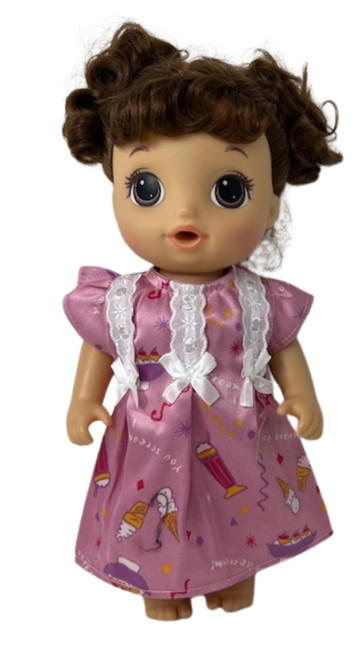 Doll Clothes Superstore Handmade Ice Cream Nightgown Fits 14 Inch Baby Alive And LIttle Baby Dolls