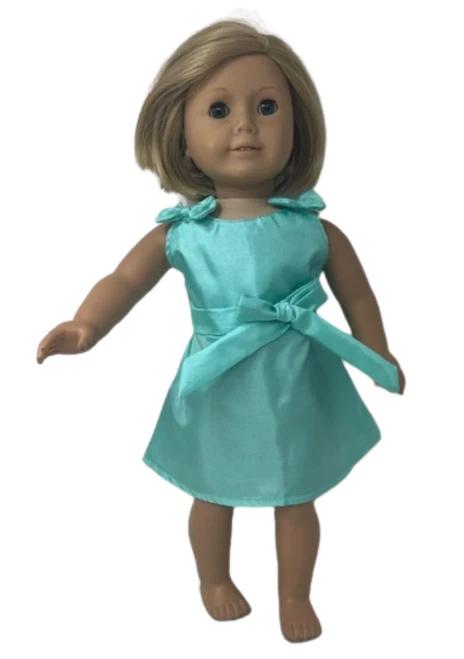Doll Clothes Superstore Mint Green Dress Fits 18 Inch Girl Dolls Like Our Generation American Girl Dolls