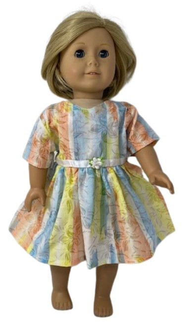 Pastel Glitter Dress Fits 18 Inch Girl Dolls Like American Girl Our Generation My Life Dolls