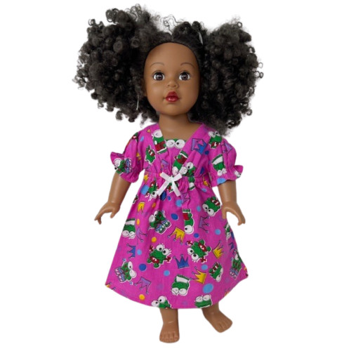 Doll Clothes Superstore Frog Print Nightgown for 18 Inch Girl Dolls  Cute Sleepwear for American Girl & Similar Dolls