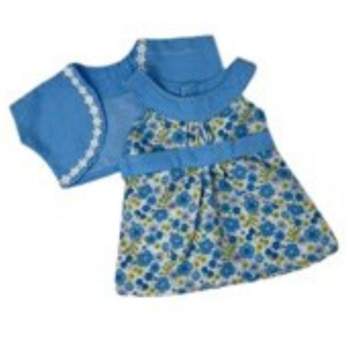 Handmade Floral Sundress with Jacket  Fits 18-Inch Girl Dolls