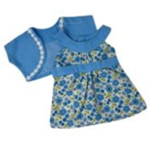 Handmade Floral Sundress with Jacket  Fits 18-Inch Girl Dolls