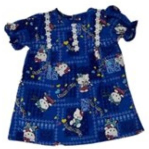 Doll Clothes Superstore Handmade Cute Kitten Print Nightgown for 18-Inch Girl Dolls  Deep Blue Pajamas