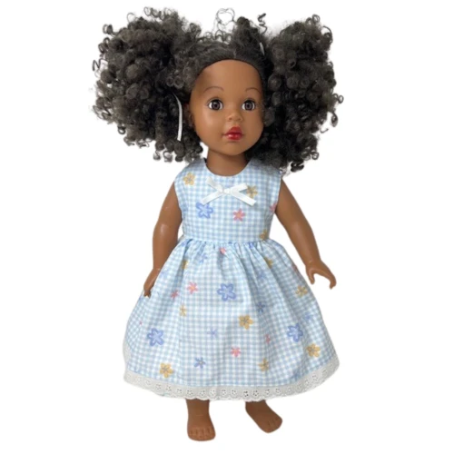 Handmade Floral Dress with Scarf for 18" Girl Dolls