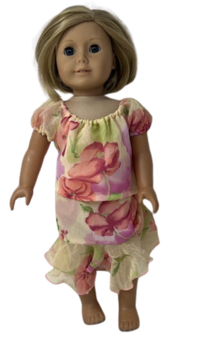 Doll Clothes Superstore Handmade Chiffon Skirt & Blouse Outfit for 18-Inch Girl Dolls