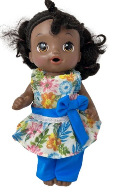 Doll Clothes Superstore Handmade Flower Top With Pants Fits 14 Inch Baby Alive And Little Baby Dolls