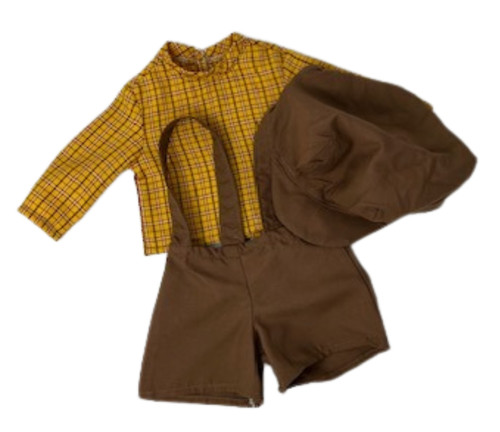 Doll Clothes Superstore Handmade Ready for Adventure 3-Piece Overall Set for 18 Inch Dolls